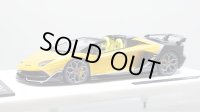 EIDOLON 1/43 Lamborghini Aventador SVJ Roadster 2020 2 tone paint Grande Giallo pearl / Metallic Black Limited 37 pcs.