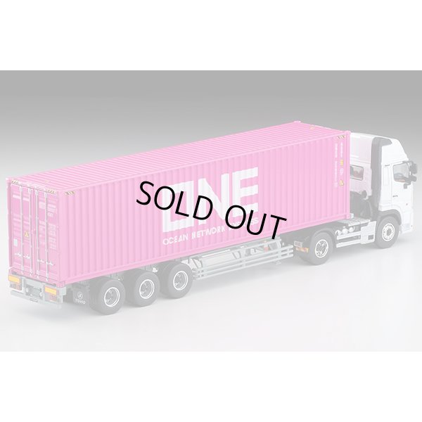 画像2: TOMYTEC 1/64 Limited Vintage NEO Hino Profia 40ft marine container trailer (東邦車輛TC36H1C34) Ocean Network Express