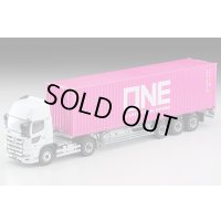 TOMYTEC 1/64 Limited Vintage NEO Hino Profia 40ft marine container trailer (東邦車輛TC36H1C34) Ocean Network Express