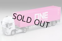 TOMYTEC 1/64 Limited Vintage NEO Hino Profia 40ft marine container trailer (東邦車輛TC36H1C34) Ocean Network Express