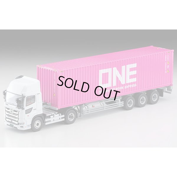 画像1: TOMYTEC 1/64 Limited Vintage NEO Hino Profia 40ft marine container trailer (東邦車輛TC36H1C34) Ocean Network Express