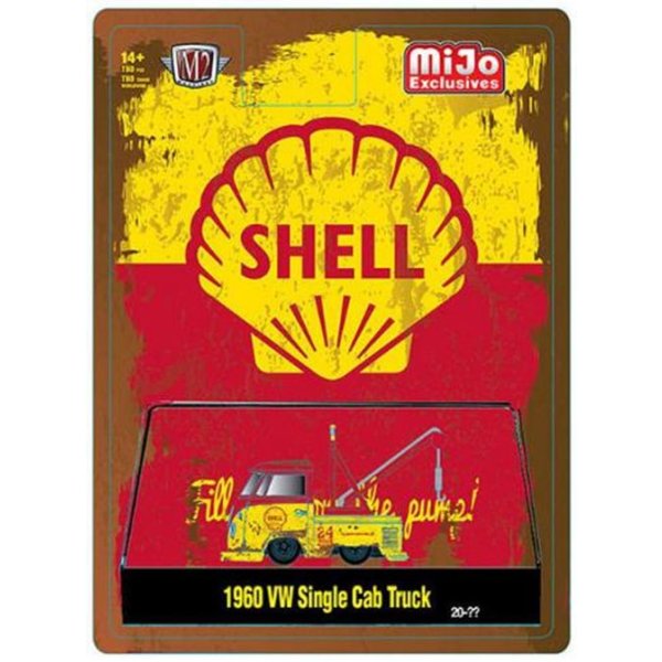 画像5: M2 Machines 1/64 1960 Volkswagen Single Cab Tow Truck SHELL Yellow / Red