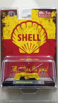 M2 Machines 1/64 1960 Volkswagen Single Cab Tow Truck SHELL Yellow / Red