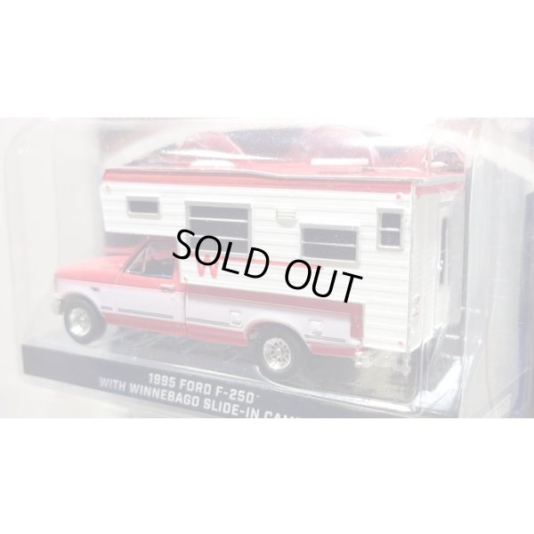 画像5: GREEN LiGHT EXCLUSIVE 1/64 1995 Ford F-250 Long Bed with Winnebago Slide-In Camper - Bright Red and Oxford White
