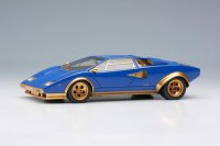 EIDOLON 1/43 Lamborghini Countach LP400 Speciale Ch.1120222 "Port au Prince" 1976 Blue / Gold
