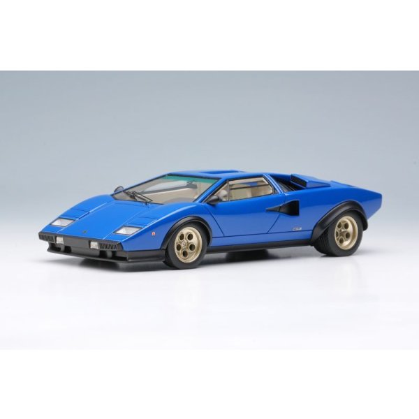 画像2: EIDOLON 1/43 Lamborghini Countach LP400 Speciale Ch.1120222 現存型 Blue / Black Limited 50 pcs.