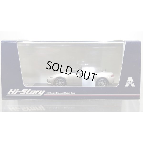 画像1: Hi Story 1/43 MAZDA ROADSTER Brown Top (2022) Platinum Quartz Metallic