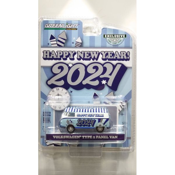 画像2: GREEN LiGHT EXCLUSIVE 1/64 Volkswagen Type 2 Panel Van - New Year 2024