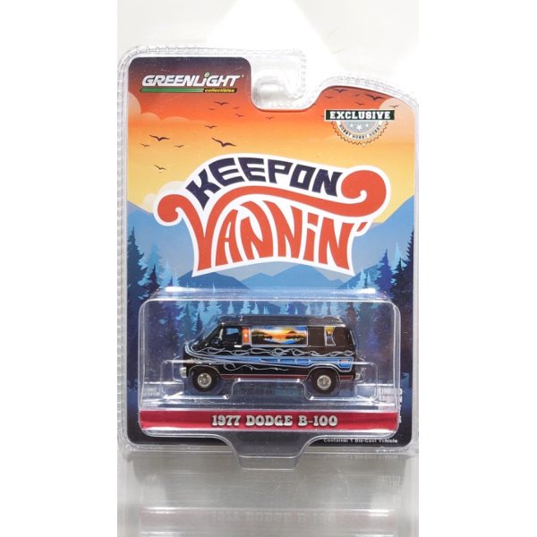 画像2: GREEN LiGHT EXCLUSIVE 1/64 Vannin' - 1977 Dodge B-100 Custom Van - Mountain Sunrise Decoration
