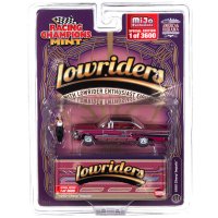 Racing Champions 1/64 1960 Chevy Impala Lowrider Red with Lowrider Enthusiast Figure