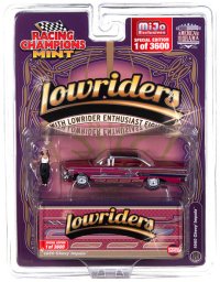 Racing Champions 1/64 1960 Chevy Impala Lowrider Red with Lowrider Enthusiast Figure