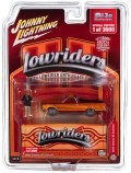 JOHNNY LIGHTNING 1/64 1965 Chevy El Camino Lowrider Red with Lowrider Enthusiast Figure