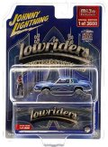 JOHNNY LIGHTNING 1/64 1984 Oldsmobile Cutlass Lowrider Blue with Lowrider Enthusiast Figure