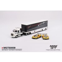MINI GT 1/64 Corvette Racing C8.R Racing Transporter Set 北米限定