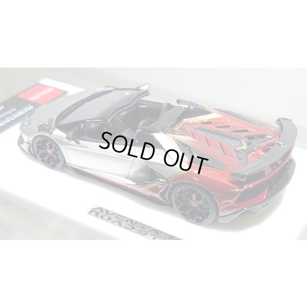 画像12: EIDOLON 1/43 Lamborghini Aventador SVJ Roadster 2020 2 tone paint Silver / Vino Rosso Limited 35 pcs.