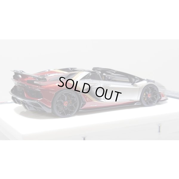 画像7: EIDOLON 1/43 Lamborghini Aventador SVJ Roadster 2020 2 tone paint Silver / Vino Rosso Limited 35 pcs.