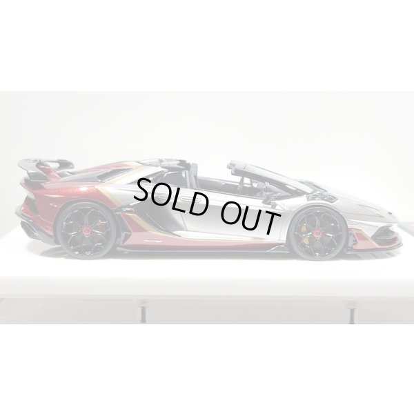 画像6: EIDOLON 1/43 Lamborghini Aventador SVJ Roadster 2020 2 tone paint Silver / Vino Rosso Limited 35 pcs.