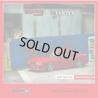 Tarmac Works 1/64 VERTEX Nissan Silvia S13 Red Metallic