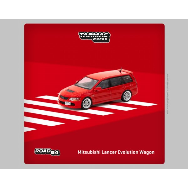 画像2: Tarmac Works 1/64 Mitsubishi Lancer Evolution Wagon Red