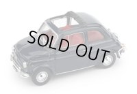 BRUMM 1/43 FIAT 500L 1968-1972 Open Blue Black Red Interior