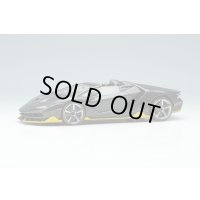 EIDOLON COLLECTION 1/43 Lamborghini Centenario Roadster LP770-4 2016 Visible Carbon / Yellow Stripe Limited 100 pcs.