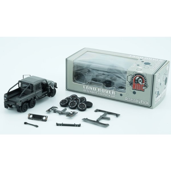 画像11: BM CREATIONS 1/64 Land Rover Defender 110 Pickup 2016 Dark Gray (RHD) 6x6 Accessory Pack