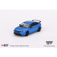 MINI GT 1/64 Honda Civic Type R 2023 Boost Blue Pearl (RHD)
