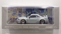 INNO Models 1/64 Nissan Skyline GT-R (R33) Pandem/Rocket Bunny Matte Cement Gray