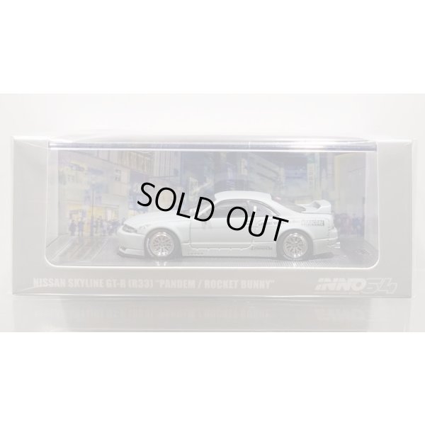 画像1: INNO Models 1/64 Nissan Skyline GT-R (R33) Pandem/Rocket Bunny Matte Cement Gray