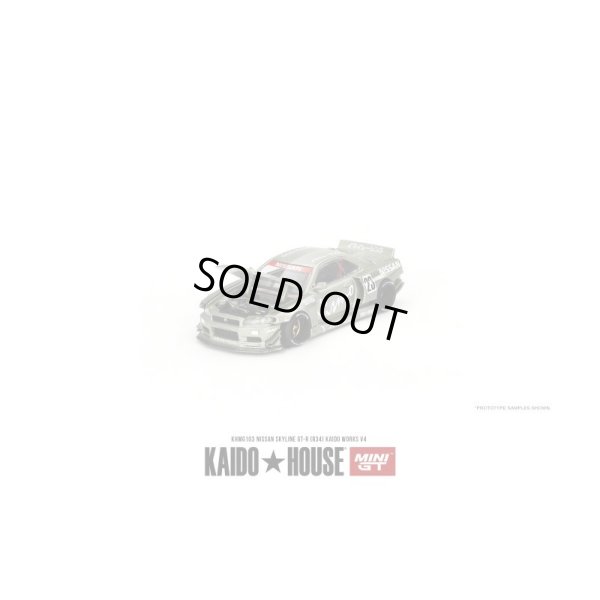 画像1: MINI GT 1/64 Nissan Skyline GT-R R34 Kaido Works V4 (RHD)