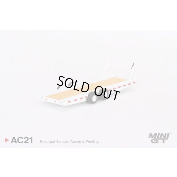 画像2: MINI GT 1/64 Car Carrier Trailer White
