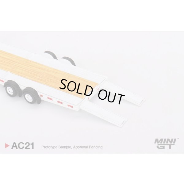 画像4: MINI GT 1/64 Car Carrier Trailer White