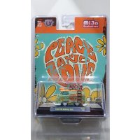 M2 Machines 1/64 1960 Volkswagen Delivery Van Peace & Love Green/Orange