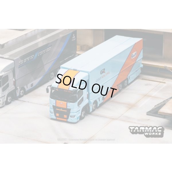 画像2: Tarmac Works 1/64 Mitsubishi Fuso Super Great GULF Racing