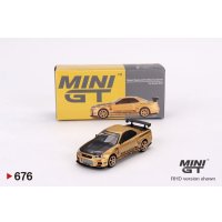 MINI GT 1/64 Nissan Skyline GT-R R34 Top Secret Gold (RHD) Japan exclusive