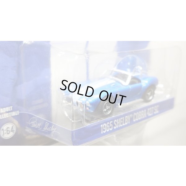画像3: GREEN LiGHT EXCLUSIVE 1/64 1965 Shelby Cobra 427 S/C - Carroll Shelby Centennial - Guardsman Blue w/ White Stripes