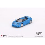 MINI GT 1/64 Bugatti EB110 GT Blue Bugatti (LHD)