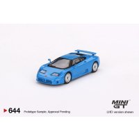 MINI GT 1/64 Bugatti EB110 GT Blue Bugatti (LHD)