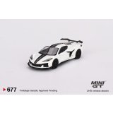 MINI GT 1/64 Chevrolet Corvette Z06 2023 Artic White (LHD)