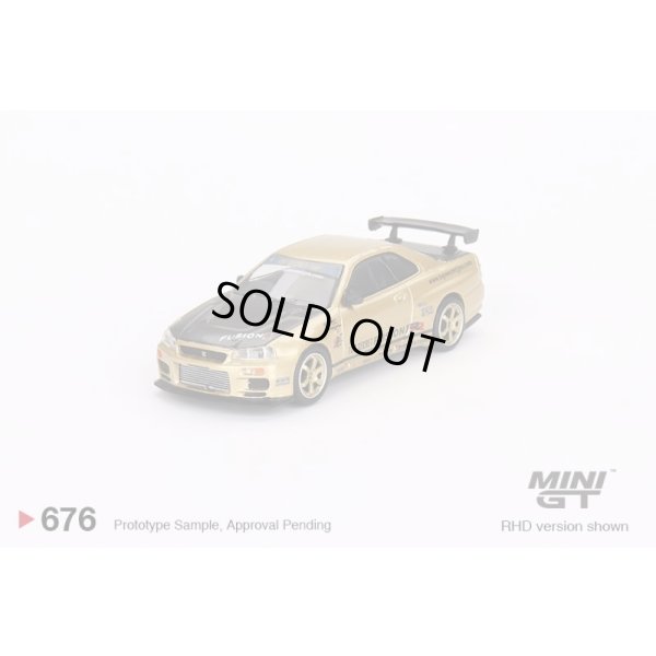 画像2: MINI GT 1/64 Nissan Skyline GT-R R34 Top Secret Gold (RHD) Japan exclusive