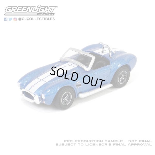 画像1: GREEN LiGHT EXCLUSIVE 1/64 1965 Shelby Cobra 427 S/C - Carroll Shelby Centennial - Guardsman Blue w/ White Stripes