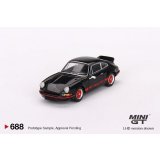 MINI GT 1/64 Porsche 911 Carrera RS 2.7 Black/Red Livery (LHD)
