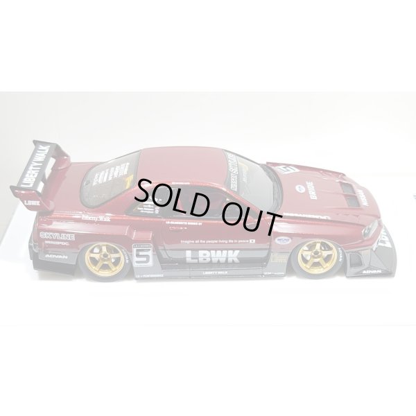 画像8: EIDOLON 1/43 LB-ER34 Super Silhouette SKYLINE Vino Rosso / Gummetallic Tow-tone color Limited 32 pcs.