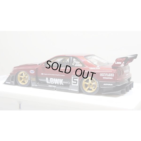 画像3: EIDOLON 1/43 LB-ER34 Super Silhouette SKYLINE Vino Rosso / Gummetallic Tow-tone color Limited 32 pcs.