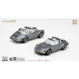 POP RACE 1/64 SINGER TARGA METALLIC GREY