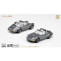 POP RACE 1/64 SINGER TARGA METALLIC GREY