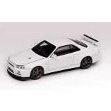 MOTORHELIX 1/64 Nissan Skyline GT-R R34 V Spec II Pearl White
