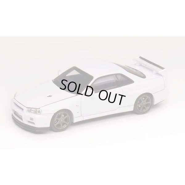 画像1: MOTORHELIX 1/64 Nissan Skyline GT-R R34 V Spec II Pearl White