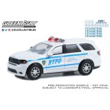 GREEN LiGHT 1/64 Hot Pursuit - 2019 Dodge Durango - NYPD with NYPD Squad Number Decal Sheet
