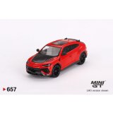 MINI GT 1/64 Lamborghini Urus Performance Rosso Mars (RHD)